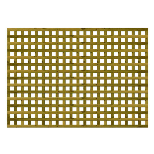 1.83M x 1.2M Privacy Square Trellis - Pressure Treated Green/Natural