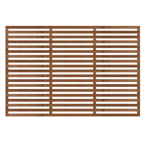 1.83M x 1.2M Slatted Trellis - Pressure Treated Brown