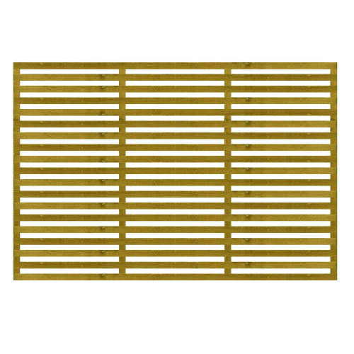 1.83M x 1.2M Slatted Trellis - Pressure Treated Green/Natural 1.83M x 1.2M Slatted Trellis - Pressure Treated Green/Natural