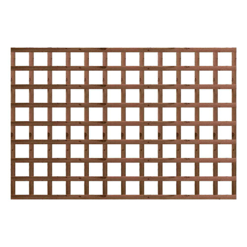 1.83M x 1.2M Traditional Square Trellis Panel - Pressure Treated Brown 1.83M x 1.2M Traditional Square Trellis Panel - Pressure Treated Brown