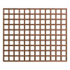 1.83M x 1.5M Traditional Square Trellis Panel - Pressure Treated Brown
