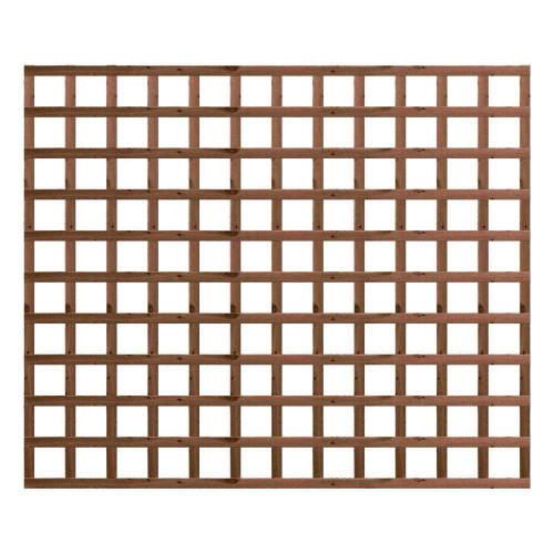 1.83M x 1.5M Traditional Square Trellis Panel - Pressure Treated Brown 1.83M x 1.5M Traditional Square Trellis Panel - Pressure Treated Brown