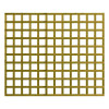 1.83M x 1.5M Traditional Square Trellis Panel - Pressure Treated Green