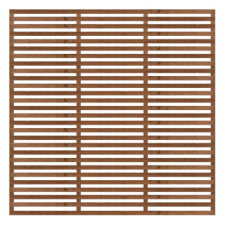 1.83M x 1.83M Slatted Trellis - Pressure Treated Brown