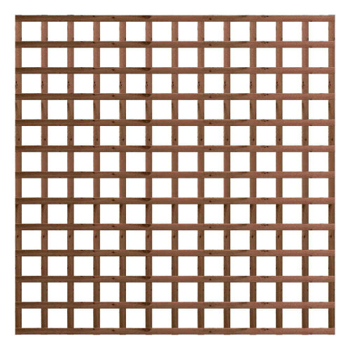 1.83M x 1.83M Traditional Square Trellis Panel - Pressure Treated Brown 1.83M x 1.83M Traditional Square Trellis Panel - Pressure Treated Brown