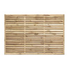 6FT x 4FT Framed Contemporary Double Slatted Panel
