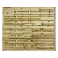 6FT x 5FT Horizontal Hit & Miss Panel - Pressure Treated Green