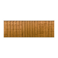 6FT x 2FT Closeboard Fence Panel - Pressure Treated Brown