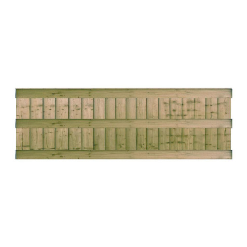 6FT x 2FT Closeboard Fence Panel - Pressure Treated Green