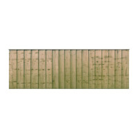 6FT x 2FT Closeboard Fence Panel - Pressure Treated Green