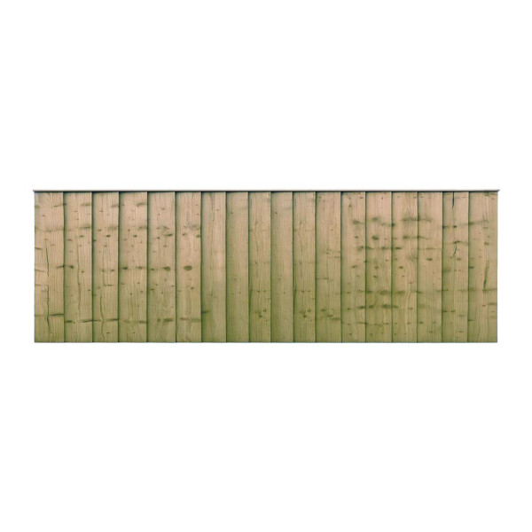 6FT x 2FT Closeboard Fence Panel - Pressure Treated Green