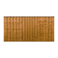 6FT x 3FT Ultra Heavy Duty Closeboard Fence Panel - Pressure Treated Brown