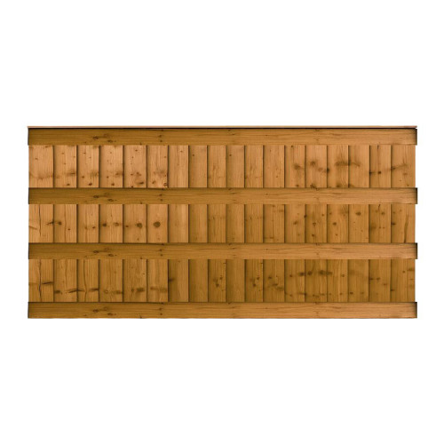 6FT x 3FT Ultra Heavy Duty Closeboard Fence Panel - Pressure Treated Brown 6FT x 3FT Ultra Heavy Duty Closeboard Fence Panel - Pressure Treated Brown