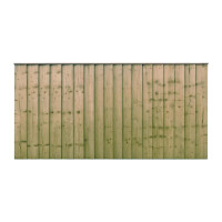 6FT x 3FT Closeboard Fence Panel - Pressure Treated Green