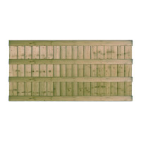 6FT x 3FT Ultra Heavy Duty Closeboard Fence Panel - Pressure Treated Green