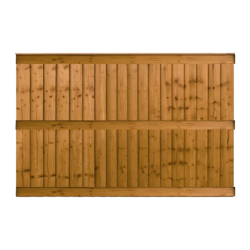 6FT x 4FT Closeboard Fence Panel - Pressure Treated Brown