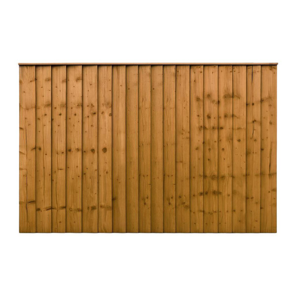 6FT x 4FT Closeboard Fence Panel - Pressure Treated Brown