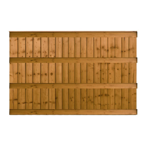 6FT x 4FT Ultra Heavy Duty Closeboard Fence Panel - Pressure Treated Brown 6FT x 4FT Ultra Heavy Duty Closeboard Fence Panel - Pressure Treated Brown