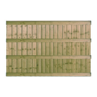 6FT x 4FT Ultra Heavy Duty Closeboard Fence Panel - Pressure Treated Green