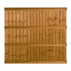 6FT x 5FT 6 Inch Closeboard Fence Panel - Pressure Treated Brown