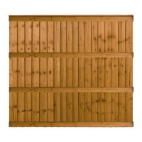 6FT x 5FT 6 Inch Closeboard Fence Panel - Pressure Treated Brown