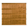 6FT x 5FT 6 Inch Ultra Heavy Duty Closeboard Fence Panel - Pressure Treated Brown
