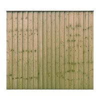 6FT x 5FT 6 Inch Ultra Heavy Duty Closeboard Fence Panel - Pressure Treated Green