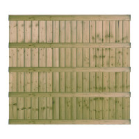6FT x 5FT 6 Inch Ultra Heavy Duty Closeboard Fence Panel - Pressure Treated Green