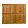 6FT x 5FT Closeboard Fence Panel - Pressure Treated Brown