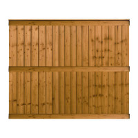 6FT x 5FT Closeboard Fence Panel - Pressure Treated Brown