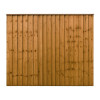 6FT x 5FT Ultra Heavy Duty Closeboard Fence Panel - Pressure Treated Brown
