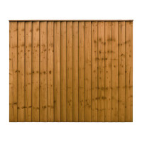 6FT x 5FT Ultra Heavy Duty Closeboard Fence Panel - Pressure Treated Brown