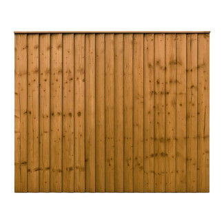 6FT x 5FT Closeboard Fence Panel - Pressure Treated Brown