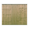 6FT x 5FT Ultra Heavy Duty Closeboard Fence Panel - Pressure Treated Green