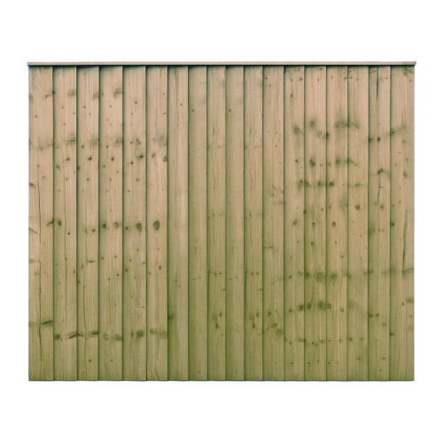 6FT x 5FT Closeboard Fence Panel - Pressure Treated Green/Natural 6FT x 5FT Closeboard Fence Panel - Pressure Treated Green/Natural