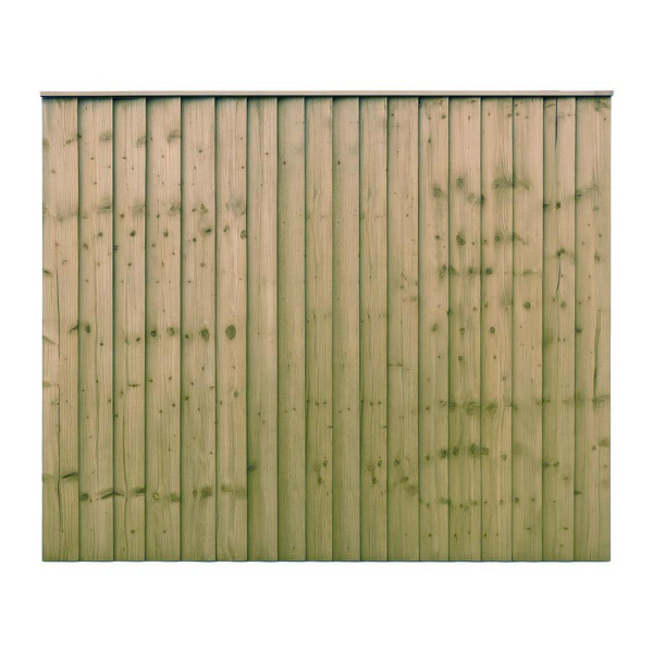 6FT x 5FT Closeboard Fence Panel - Pressure Treated Green