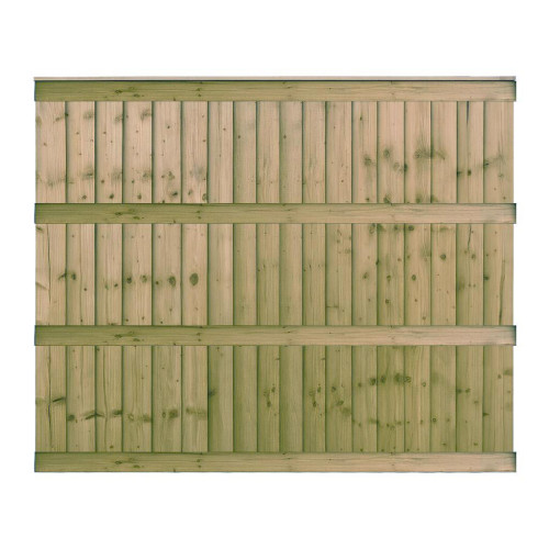 6FT x 5FT Ultra Heavy Duty Closeboard Fence Panel - Pressure Treated Green/Natural 6FT x 5FT Ultra Heavy Duty Closeboard Fence Panel - Pressure Treated Green/Natural