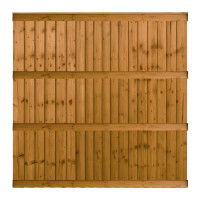 6FT x 6FT Closeboard Fence Panel - Pressure Treated Brown