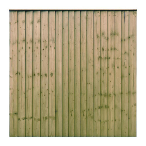 6FT x 6FT Closeboard Fence Panel - Pressure Treated Green/Natural 6FT x 6FT Closeboard Fence Panel - Pressure Treated Green/Natural