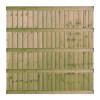 6FT x 6FT Ultra Heavy Duty Closeboard Fence Panel - Pressure Treated Green