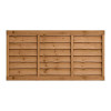 6FT x 3FT Waney Lap Fence Panel - Pressure Treated Brown