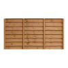 6FT x 3FT Waney Lap Fence Panel - Pressure Treated Brown