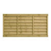 6FT x 3FT Waney Lap Fence Panel - Pressure Treated Green