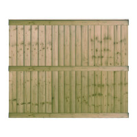 6FT x 5FT Closeboard Fence Panel - Pressure Treated Green