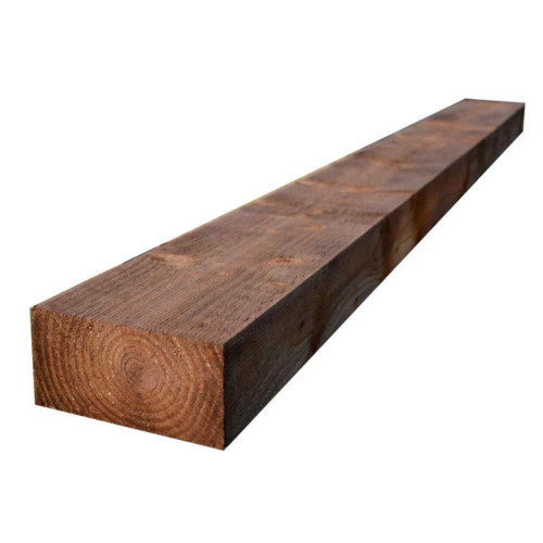 Railway Sleeper 100x200MM x 2.4M - Pressure Treated Brown Railway Sleeper 100x200MM x 2.4M - Pressure Treated Brown