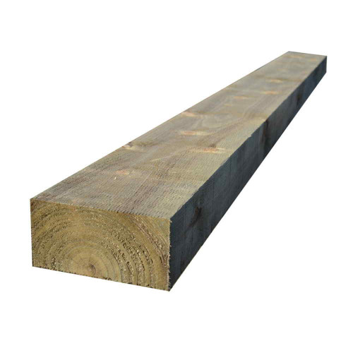 Railway Sleeper 100x200MM x 2.4M - Pressure Treated Green/Natural Railway Sleeper 100x200MM x 2.4M - Pressure Treated Green/Natural