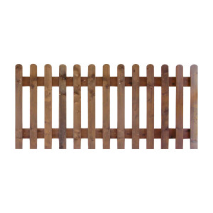 6FT x 2FT Round Top Picket Fence Panel
