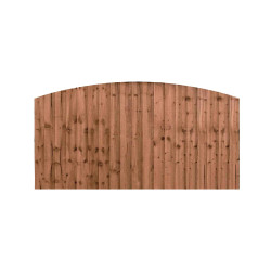 6FT x 2FT Dome Top Closeboard Fence Panel