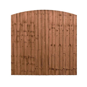 6FT x 5FT 6 Inch Dome Top Closeboard Fence Panel 6FT x 5FT 6 Inch Dome Top Closeboard Fence Panel