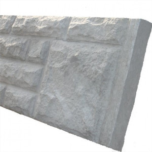 12" Rock Face Concrete Gravel Board